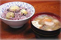 栗入りお赤飯